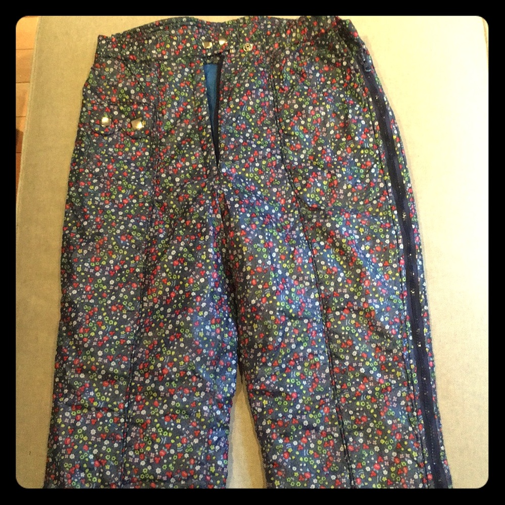 Vintage Obermeyer Floral Ski pants Small